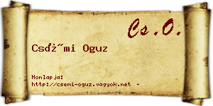 Csémi Oguz névjegykártya